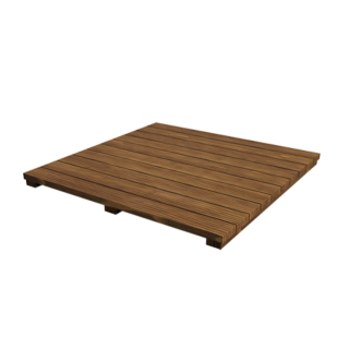 Výplň z akáciového dřeva - přírodní do modulárního stolu BGE